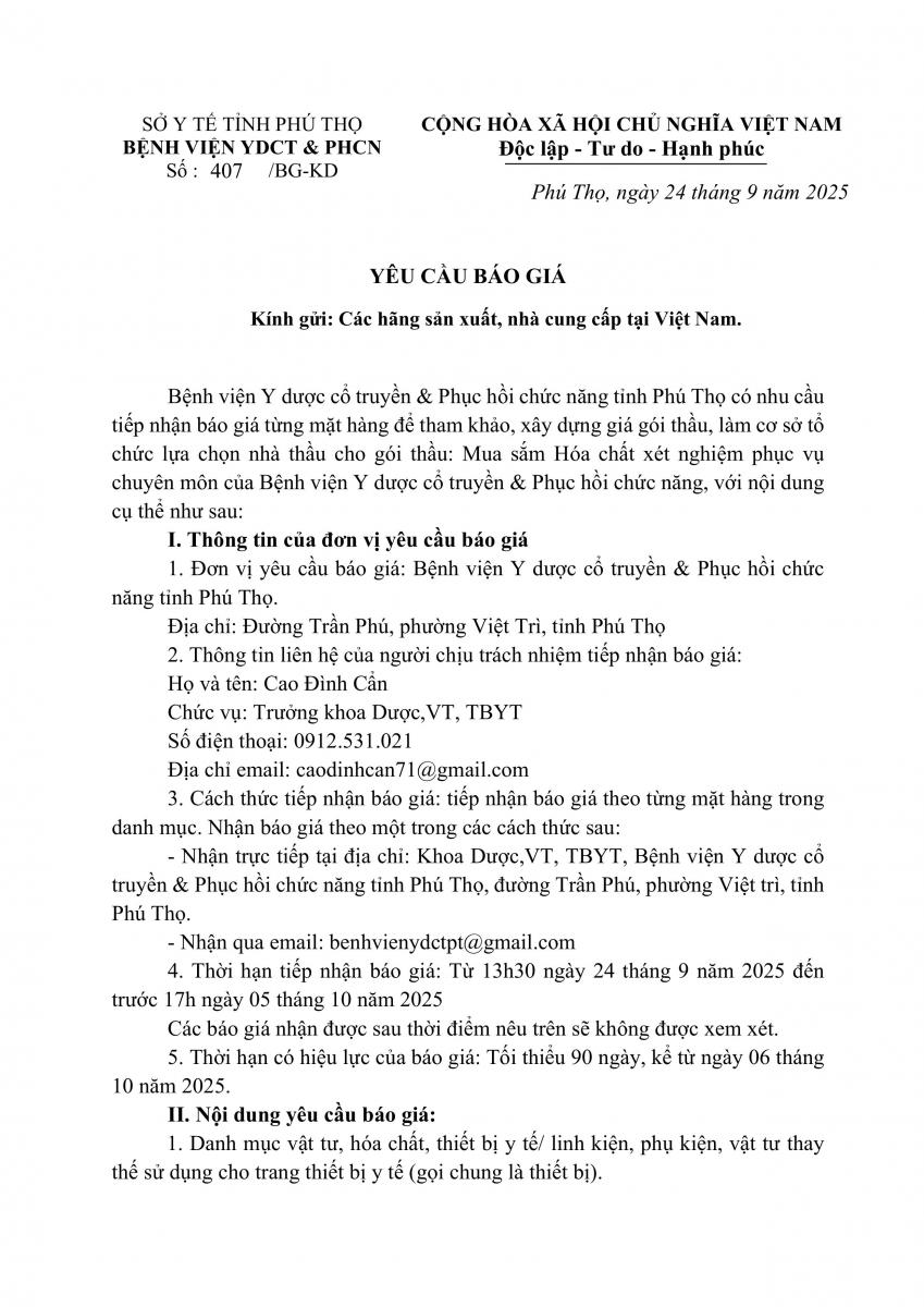 BÁO CÁO HÓA CHẤT TỔNG HỢP