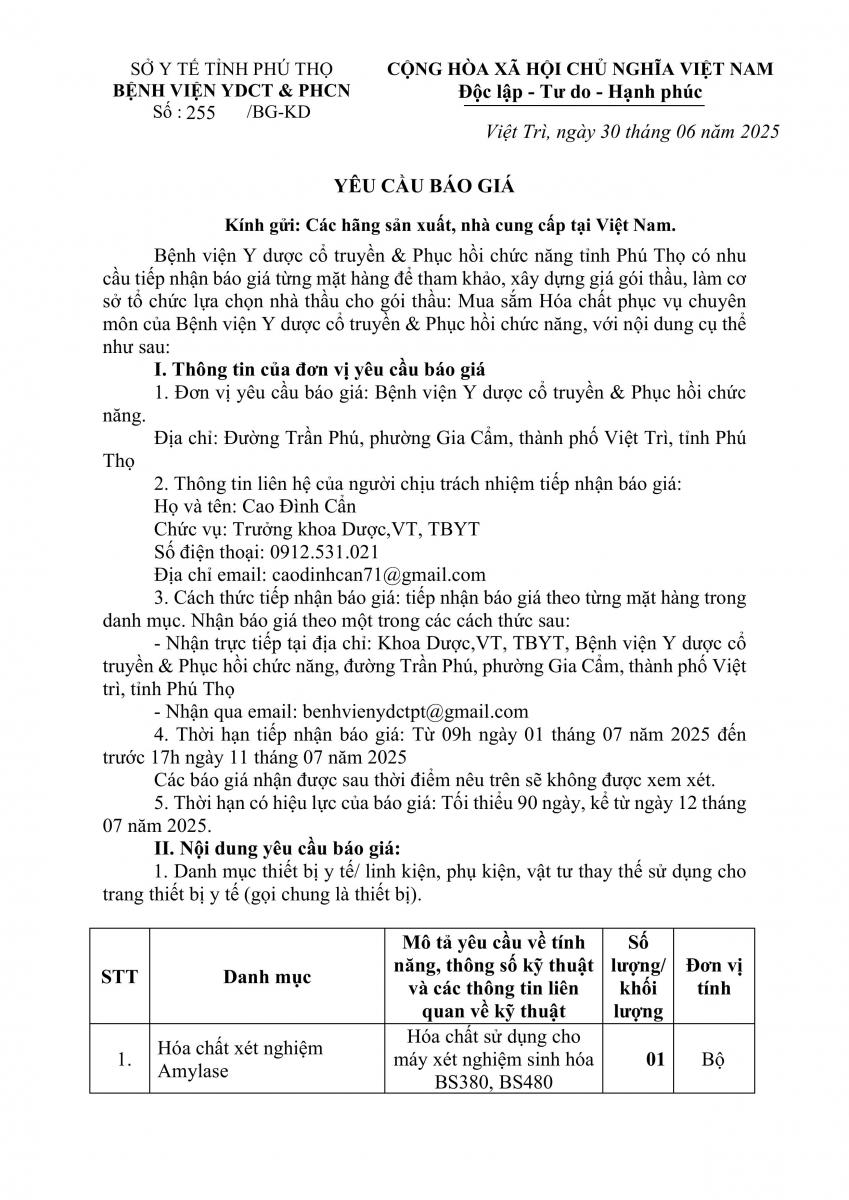 BÁO GIÁ HÓA CHẤT TỔNG HỢP