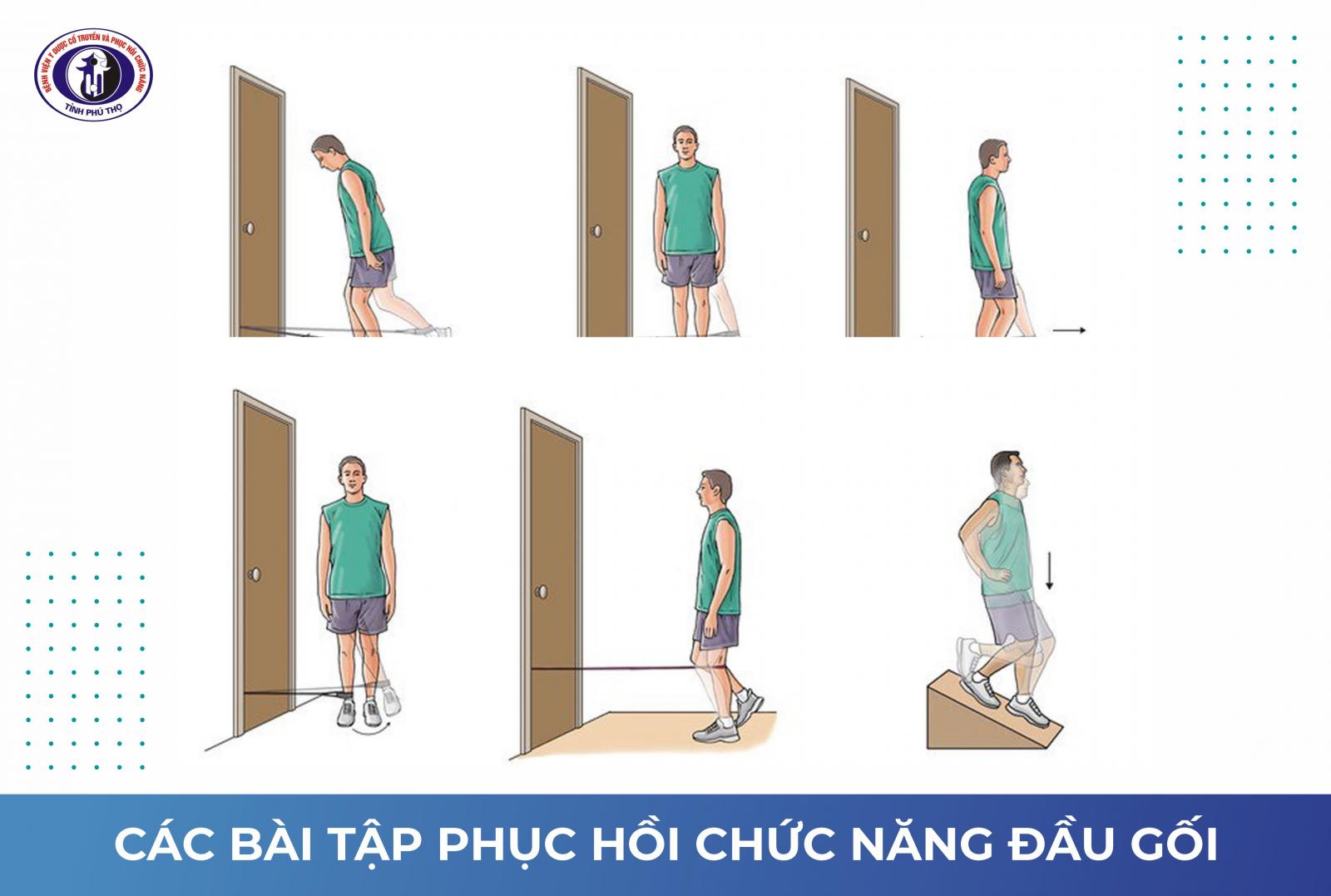các bài tập phục hồi chức năng đầu gối